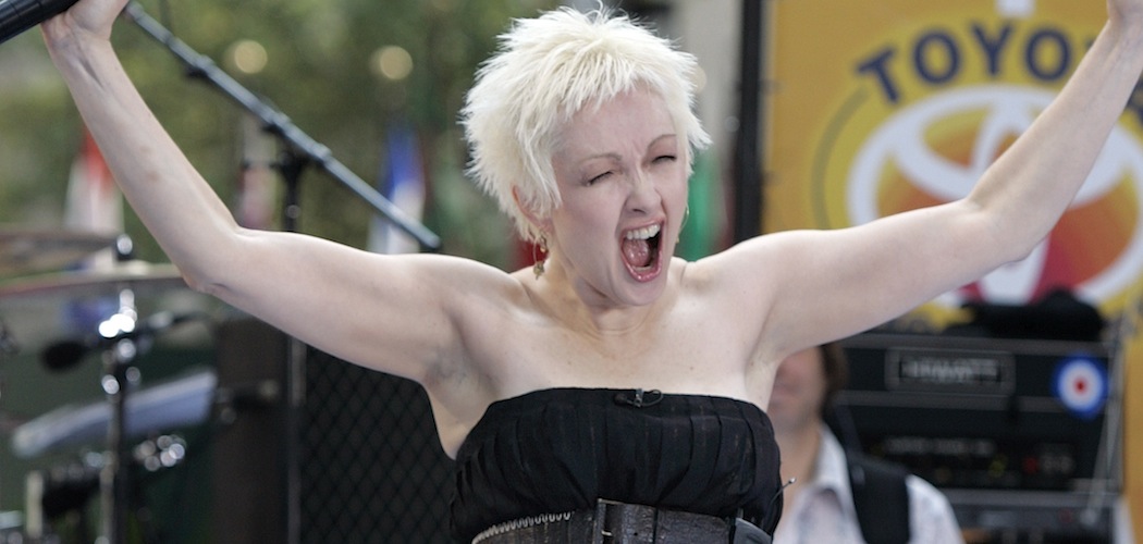 Cyndi Lauper performing on &quot;Today&quot; in 2006. (Richard Drew/AP)