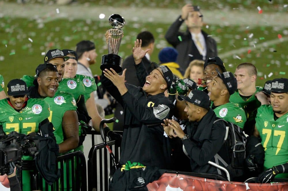 Charlie Pierce says no one should be surprised to see the Oregon Ducks in the College Football Championship game. (Kevork Djansezian/Getty Images)