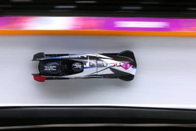 The only differences between an Olympic bobsled (pictured here) and an adaptive bobsled? A roll-cage on the top and a four-part harness system for the driver. (Alex Livesey/Getty Images)