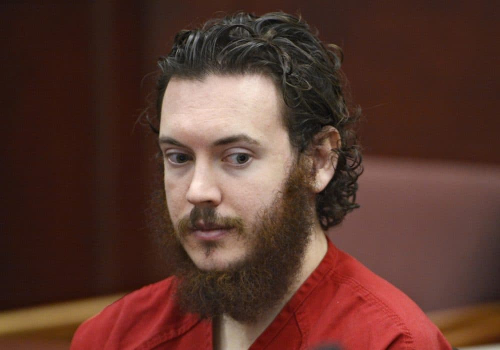 Colorado movie theater shooter James Holmes sits in Arapahoe County District Court in Centennial, Colo., on June 4, 2013. (Andy Cross/The Denver Post via AP)
