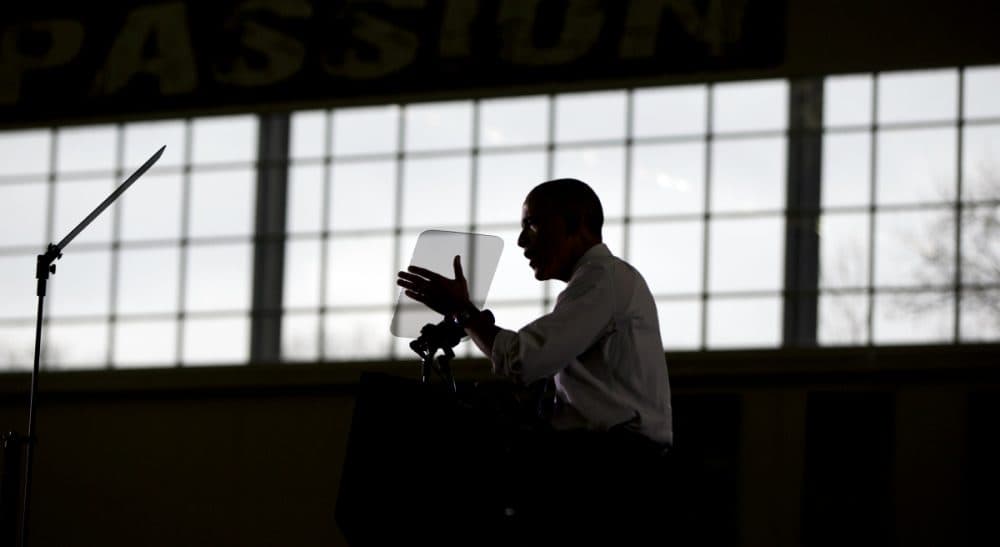 President Barack Obama speaks at Boise State University, Wednesday, Jan. 21, 2015, in Boise, Idaho, about the themes in his State of the Union address. (Carolyn Kaster/AP)