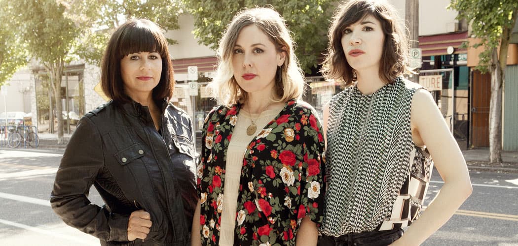 Sleater-Kinney is (from left) Janet Weiss, Corin Tucker and Carrie Brownstein. (Brigette Sire)
