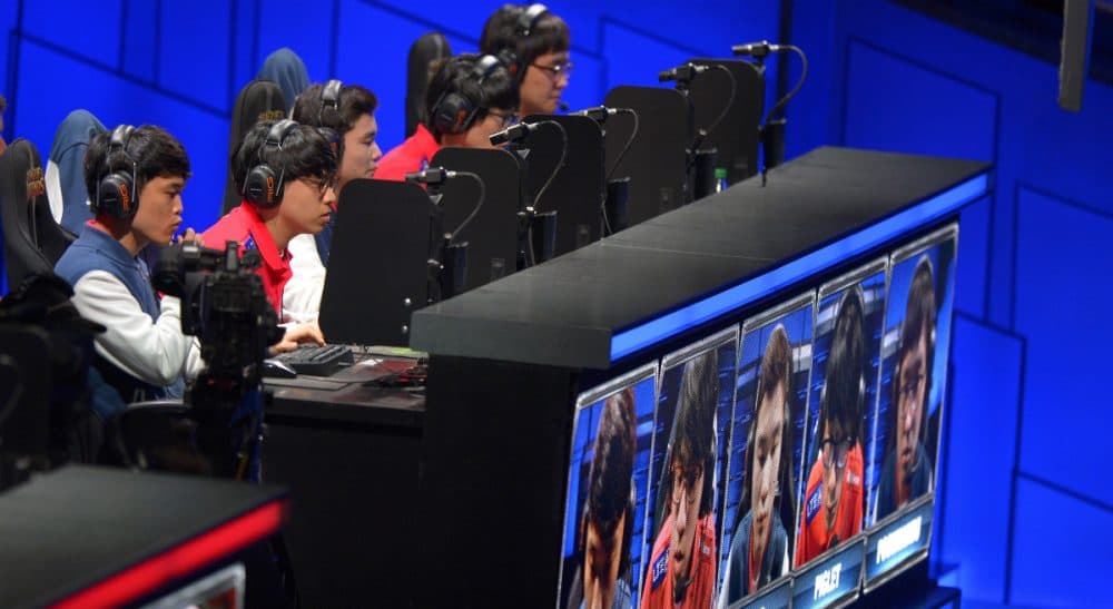 Ethan Gilsdorf: Tastes change. These days, lots of people play video games. Certainly they outnumber those who practice rhythmic gymnastics. In this photo, the team of SK Telecom T1 competes in the second round at the League of Legends Season 3 World Championship Final, Friday, Oct. 4, 2013, in Los Angeles. (Mark J. Terrill/AP)