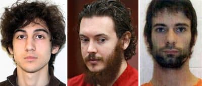 Accused killers on trial: Dzhokhar Tsarnaev, James Holmes, Eddie Ray Routh. (Images via AP)