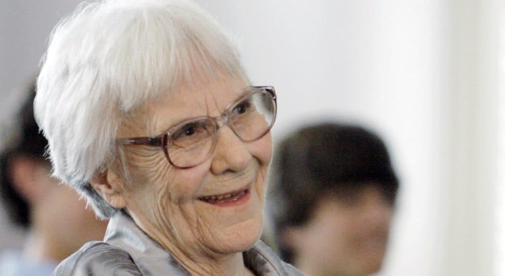In this Aug. 20, 2007 file photo, &quot;To Kill A Mockingbird&quot; author Harper Lee smiles during a ceremony honoring the four new members of the Alabama Academy of Honor, at the state Capitol in Montgomery, Ala. (Rob Carr/AP)