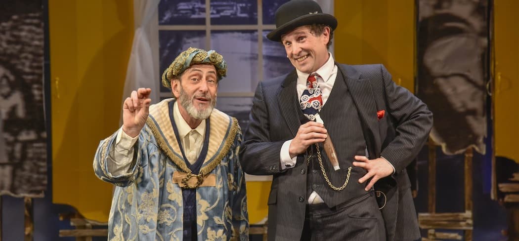 Will LeBow and Jeremiah Kissel in &quot;The King of Second Avenue&quot; at the New Repertory Theatre. (Andrew Brilliant/Brilliant Pictures)