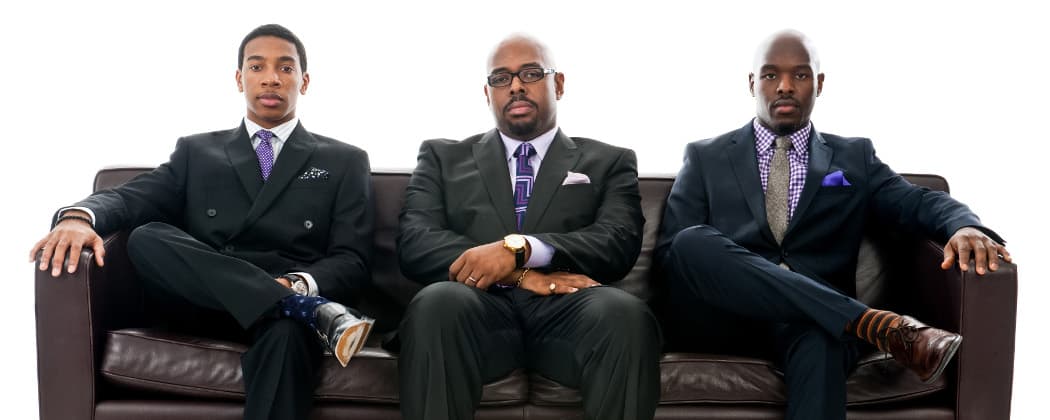 The Christian McBride Trio  -- Christian Sands, McBride, Ulysses Owens Jr. -- debuted with the release of &quot;Out Here&quot; in 2013. (Chi Modu/Mack Avenue Media)