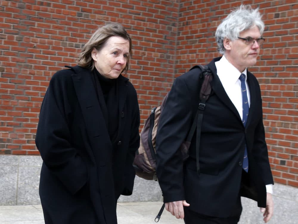 On Jan. 6, members of the legal defense team for Boston Marathon bombing suspect Dzhokhar Tsarnaev, from left, Judy Clarke and Timothy Watkins arrive at the federal courthouse in Boston. (Michael Dwyer/AP) 