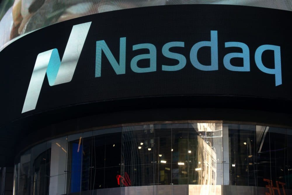 Most of the 18 Massachusetts biotechnology companies that went public in 2018 listed on the Nasdaq. (Bryan Thomas/Getty Images)