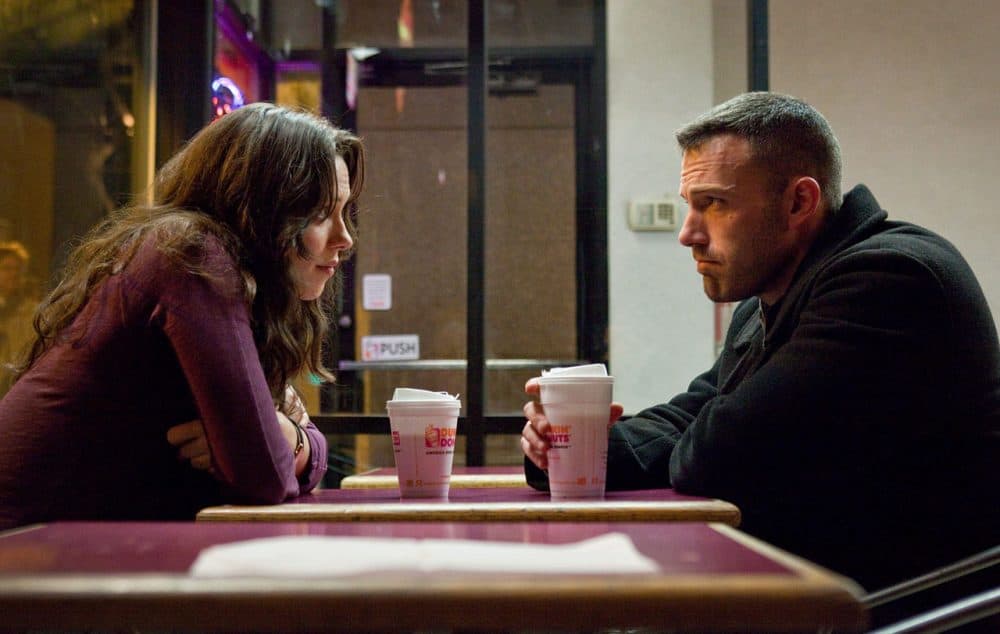 Rebecca Hall, left, and Ben Affleck are shown in a scene from &quot;The Town.&quot; (AP Photo/Warner Bros., Claire Folger)