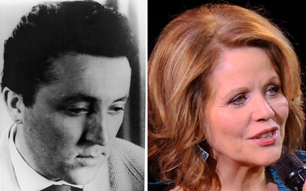 German opera singer Fritz Wunderlich (1930 - 1966) is pictured circa 1958. (Express Newspapers/Getty Images) and American opera singer Renee Fleming is pictured on, March 2, 2015, in New York. (Evan Agostini/Invision via AP)