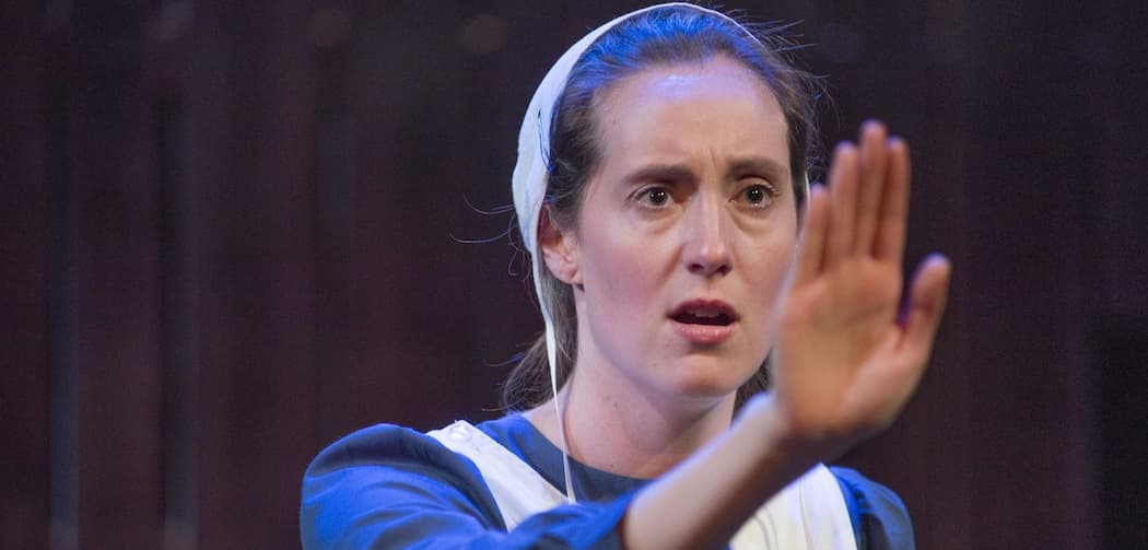 Danielle Kellerman in &quot;The Amish Project&quot; at New Repertory Theatre. (Andrew Brilliant/Brilliant Pictures)