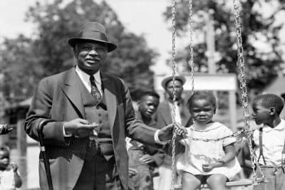 W.C. Handy of New York was back on Beale Street in Memphis, Tenn. on May 14, 1936 where his blues began. The composer of &quot;St. Louis Blues&quot; and &quot;Memphis Blues&quot; visited the bar at &quot;P-Wee's&quot; and the street's Church Park to play with the children. (AP)