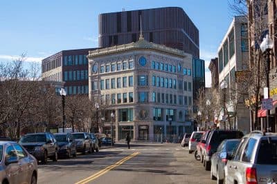 The Ferdinand building, now renamed after Bruce Bolling, is seen in January. (Jesse Costa/WBUR)