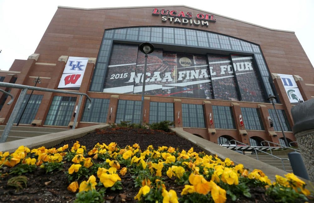 The Final Four is set in Indianapolis this year. The state of Indiana is also in the news for an unpopular piece of legislation. (Streeter Lecka/Getty Images)