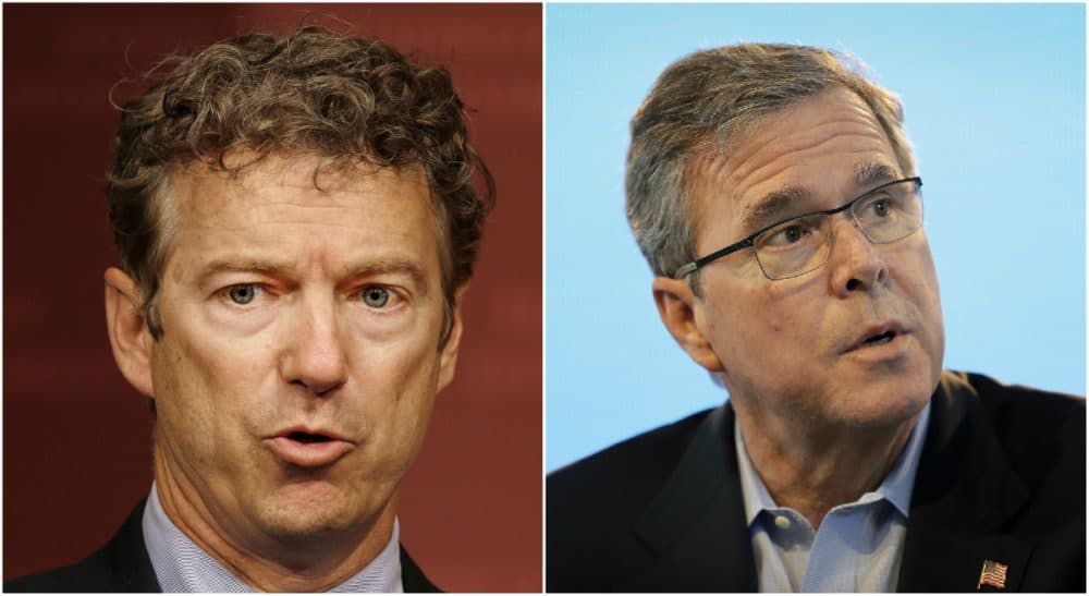 A Republican sea change on foreign policy could be bad news for the GOP’s self-anointed outsider, Paul, as well as its consummate insider, Bush. (Both photos AP)