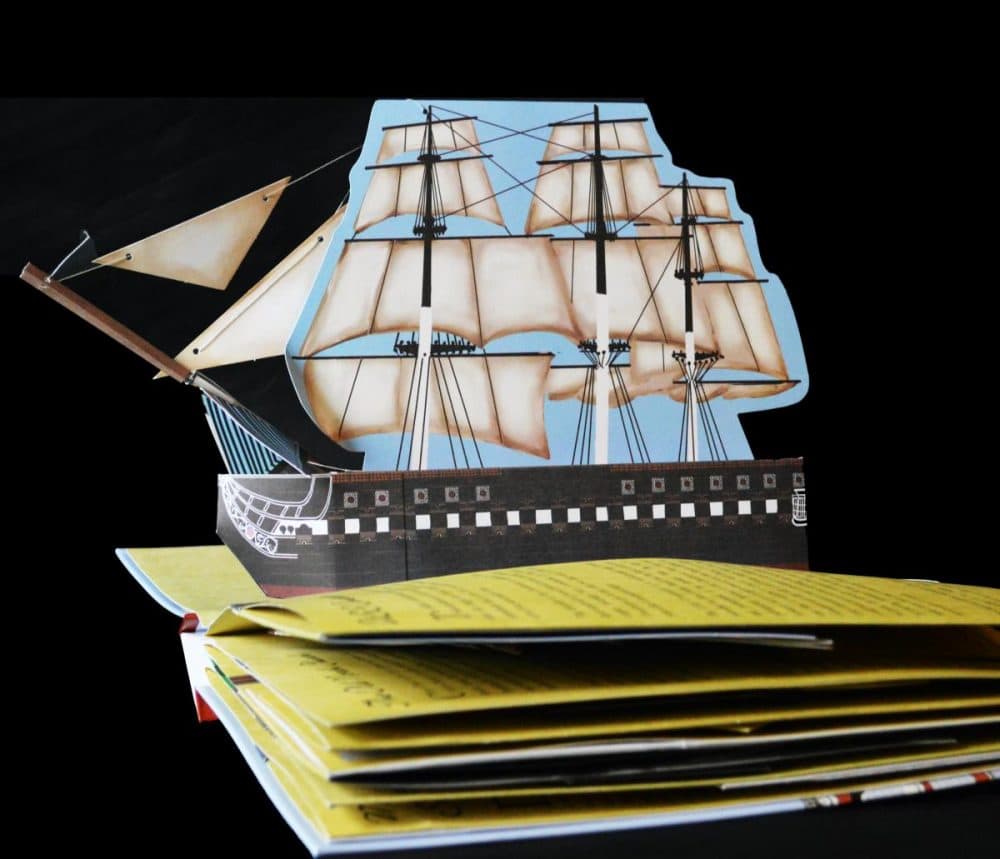 The U.S.S. Constitution in Denise Price's &quot;Freedom Trail Pop Up Book.&quot; (Courtesy Union Park Press)