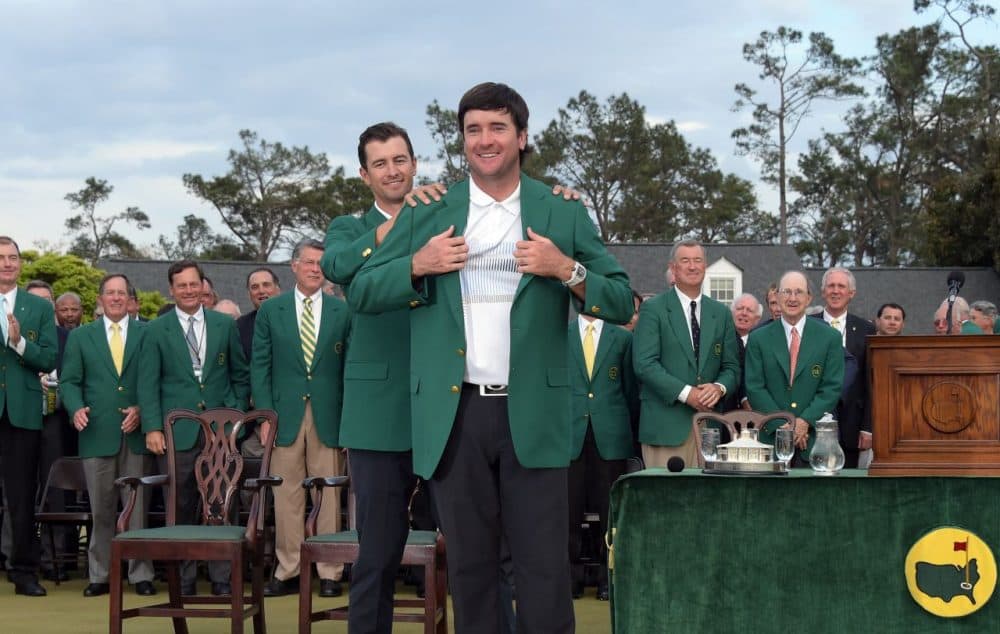 Bubba Watson won his second Masters last year, and was presented with the iconic green jacket. (Jim Watson/AFP/Getty Images)