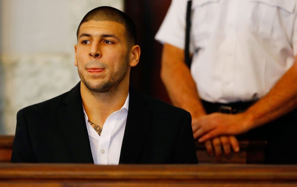 Aaron Hernandez was found guilty for the shooting death of 27-year-old Odin Lloyd.He will serve life without the possibility of parole at MCI Cedar Junction, a maximum-security prison in Walpole, Mass. (Jared Wickerham/Getty Images)