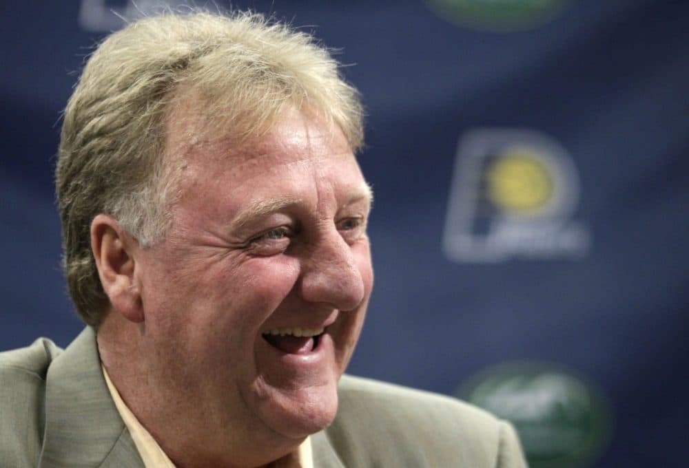 Celtics legend Larry Bird, now the Indiana Pacers president of basketball operations, is one of the famous athletes serving on Boston 2024's board of directors. (AP)