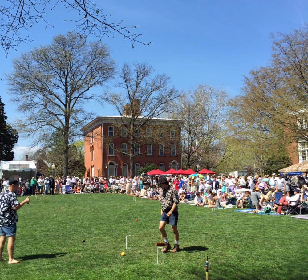 Around 5,000 spectators gathered to dress up, drink, dance, and watch The Annapolis Cup on April 18. (Hans Anderson / Only A Game)