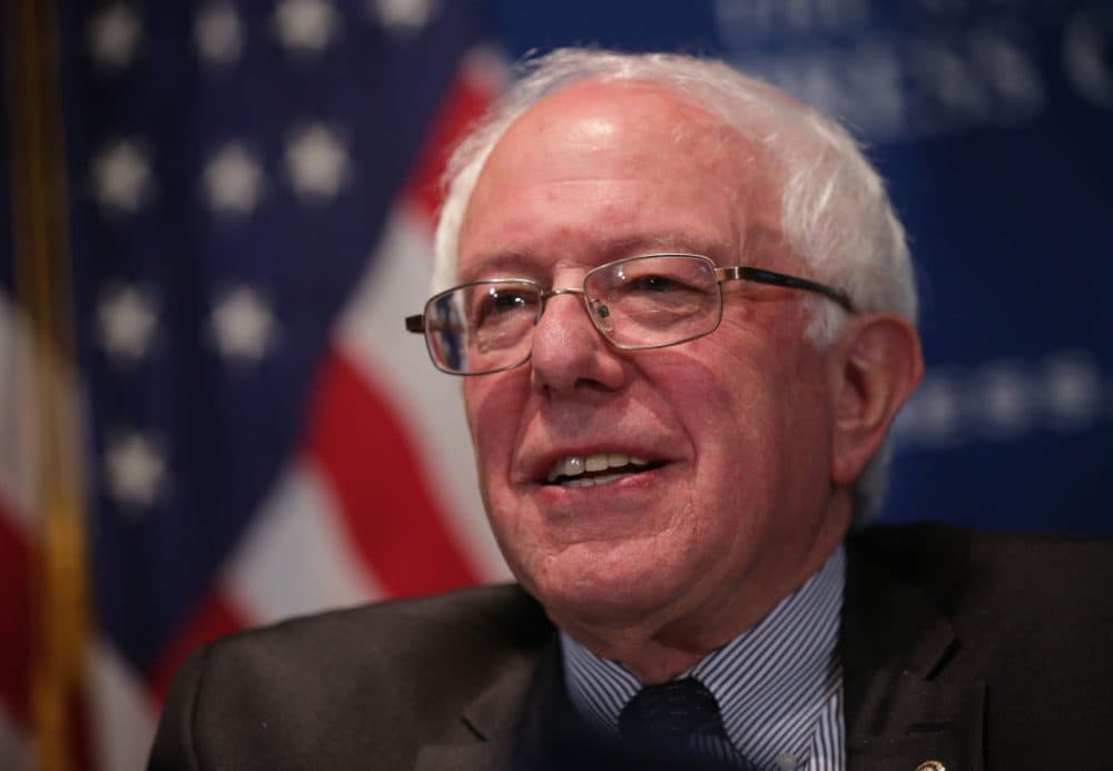 U.S. Sen. Bernie Sanders (I-VT) waits to be introduced prior to his address to a National Press Club Newsmaker Luncheon March 9, 2015 at the National Press Club in Washington, D.C. (Alex Wong/Getty Images)