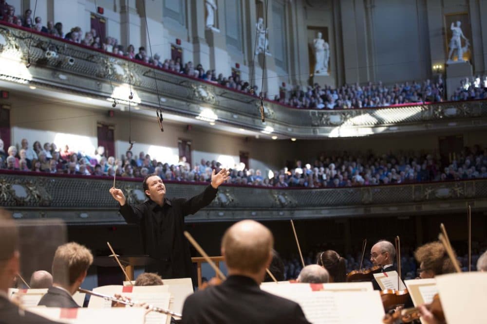 Andris Nelsons conducting the Boston Symphony Orchestra. (Marco Borggreve)
