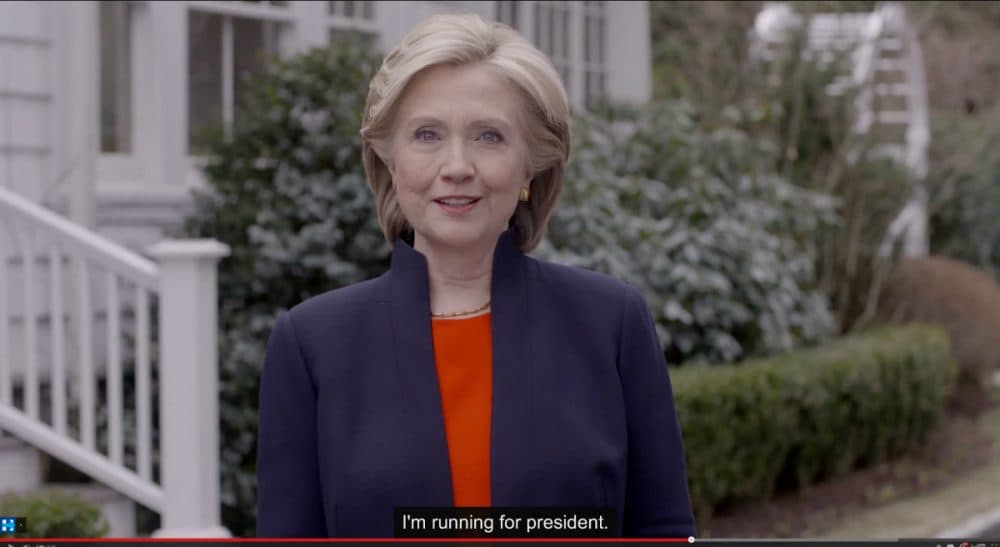The Democratic presidential hopeful kicked off her campaign with an engaging video on Sunday. But there were a few things -- and people -- notably absent from Clinton’s idealized America. (Hillary For America/AP)