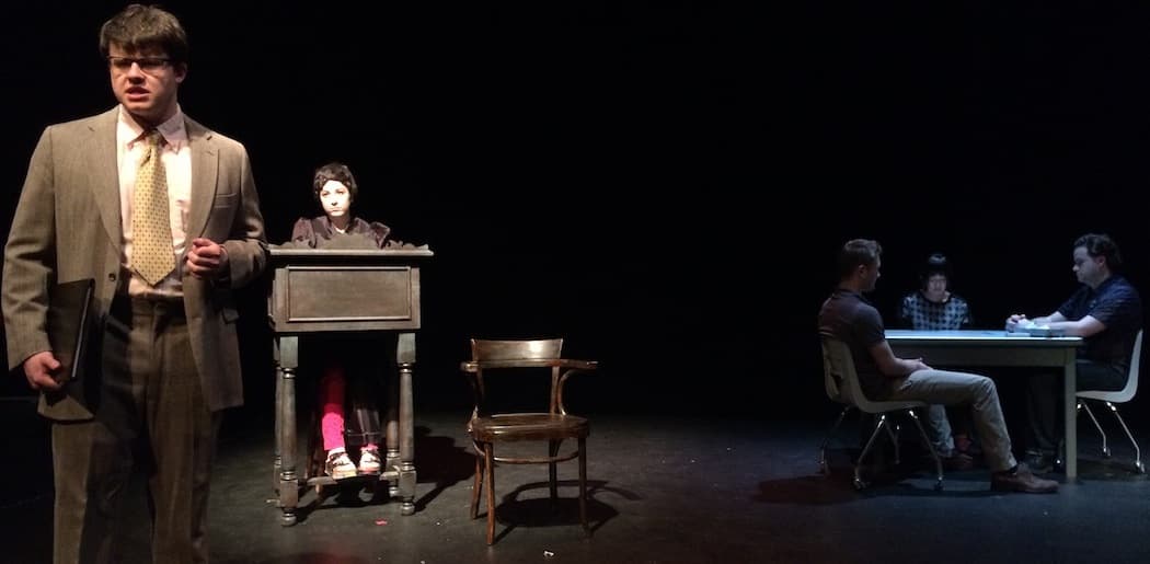 A scene from &quot;Coerced,&quot; a documentary play about the case of Nga Truong. (Julian Seltzer)