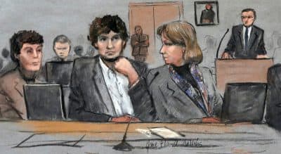 Chris Daly: &quot;No matter what the cost, the trial was worthwhile. Its value cannot be measured in money alone.&quot; Pictured: In this March 5, 2015 file courtroom sketch, Dzhokhar Tsarnaev, center, is depicted between defense attorneys Miriam Conrad, left, and Judy Clarke, right, during his federal death penalty trial in Boston. On Wednesday, April 8, 2015, Tsarnaev was found guilty on all 30 counts against him. (Jane Flavell Collins/AP)