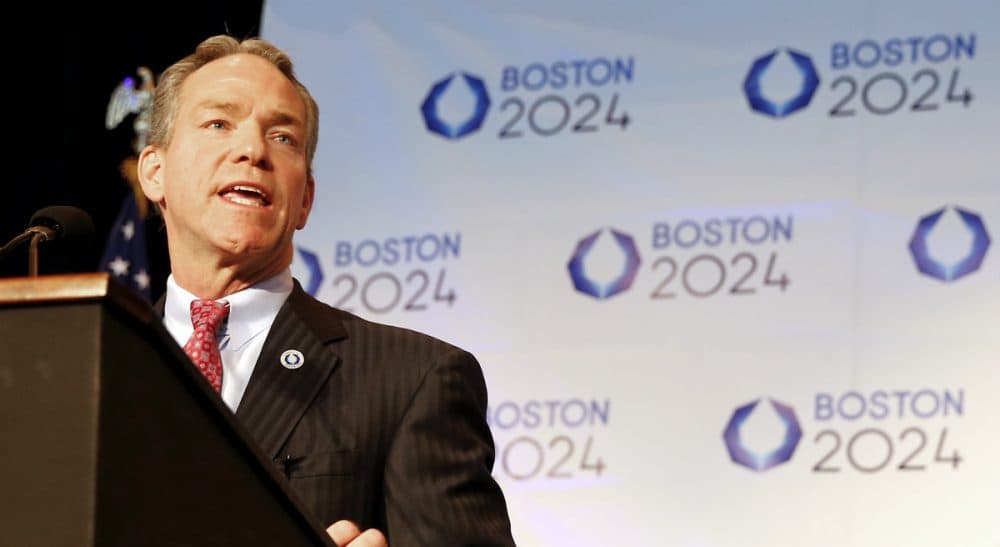 Janna Malamud Smith: &quot;Bostonians are continuing in this city’s centuries-old practice of demonstrating their patriotism by thinking for themselves and resisting improper uses of power.&quot; Pictured: John Fish, Boston's bid chairman and now the head of Boston 2024, speaks during a news conference in Boston Friday, Jan. 9, 2015 after Boston was picked by the USOC as its bid city for the 2024 Olympic Summer Games. (Winslow Townson/AP)