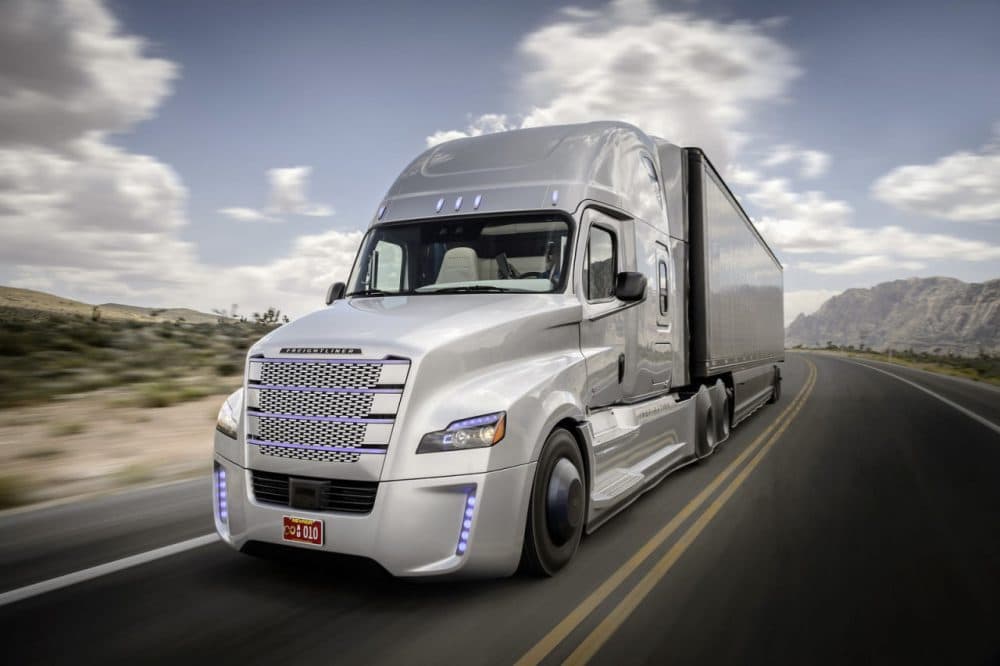 Daimler has introduced the world's first autonomous truck licensed to drive on public roads. (Daimler)