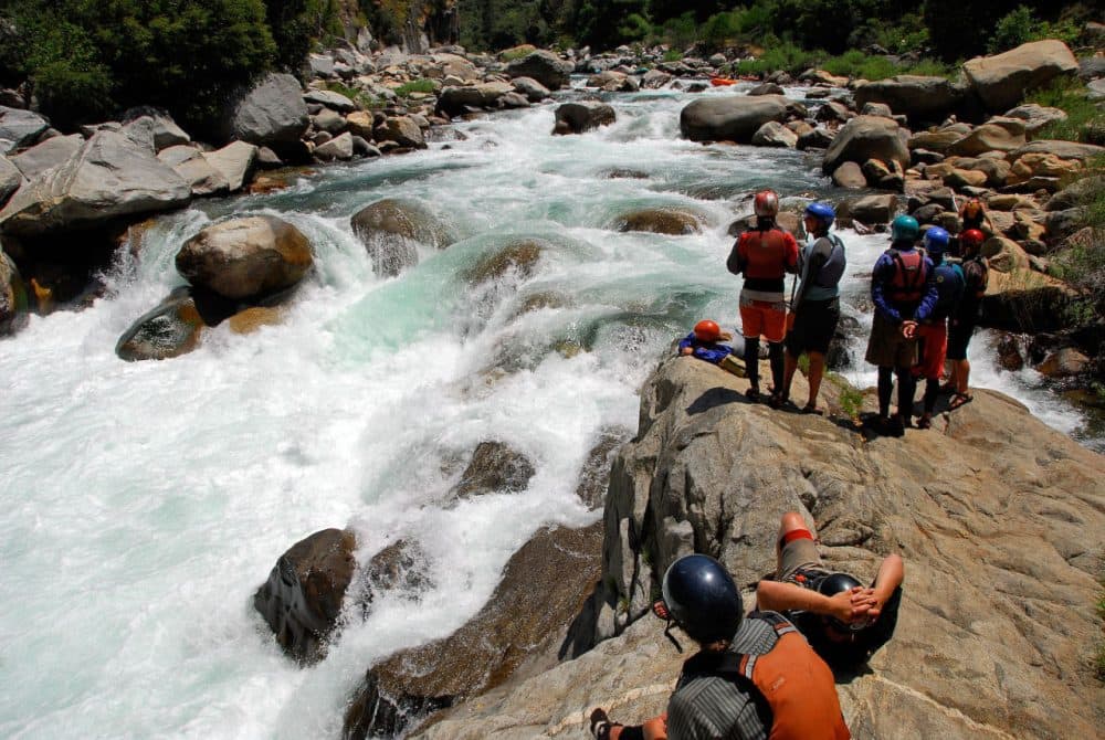 A mid-June 2007 view of Cassidy Falls rapid on the Kings River. Low water on the river has cut short the rafting season on the Kings and other Sierra rivers. (Erik Meldrun/Flickr)
