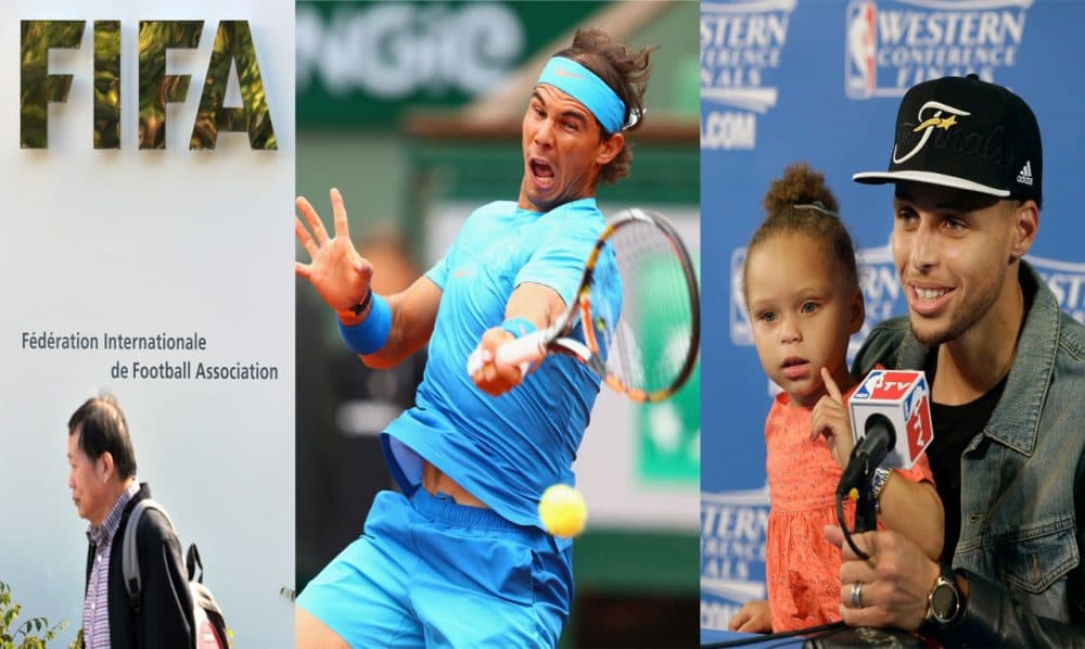 Why are FIFA and other sports federations based in Switzerland? And why does Rafael Nadal have a say in who officiates his French Open matches? And should athletes bring children to press conferences? (Getty Images)