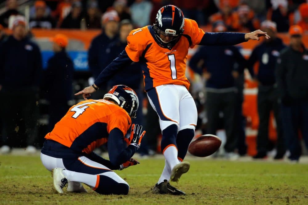 Denver Broncos kicker Connor Barth doesn't think moving the extra point back will make much of a difference. (Doug Pensinger/Getty Images)