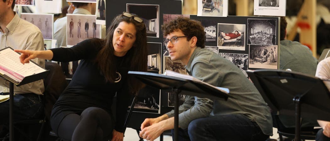 Matthew Aucoin wrote the music and libretto for &quot;Crossing,&quot; an opera inspired by the diary Walt Whitman kept as a nurse during the Civil War. The work was commissioned by the A.R.T.'s Diane Paulus, who is directing the production. (Courtesy Jeremy Daniel/A.R.T.) 