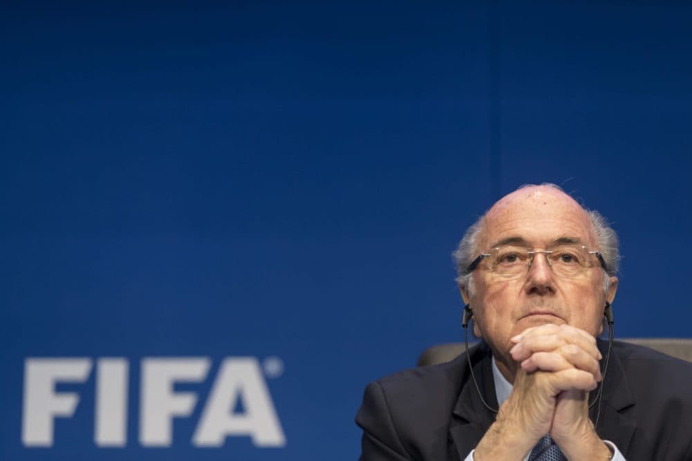 FIFA President Joseph S. Blatter talks to the press during the FIFA Post Congress Week Press Conference at the Home of FIFA on May 30, 2015 in Zurich, Switzerland. (Alessandro Della Bella/Getty Images)