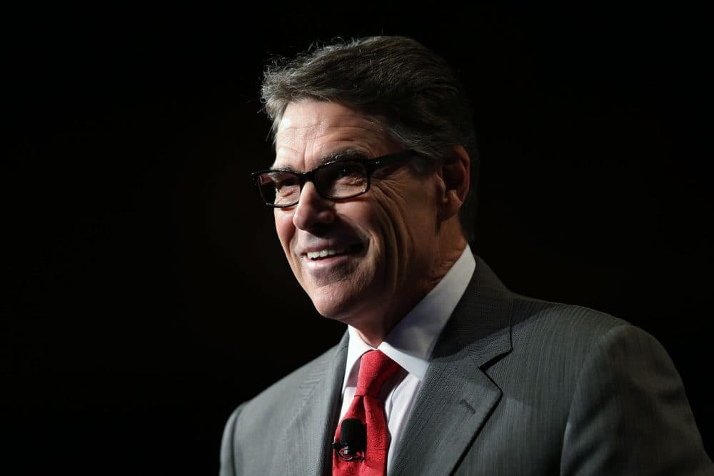 Former Texas Governor Rick Perry and Republican presidential candidate speaks during the Rick Scott Economic Growth Summit. (Joe Raedle/Getty)