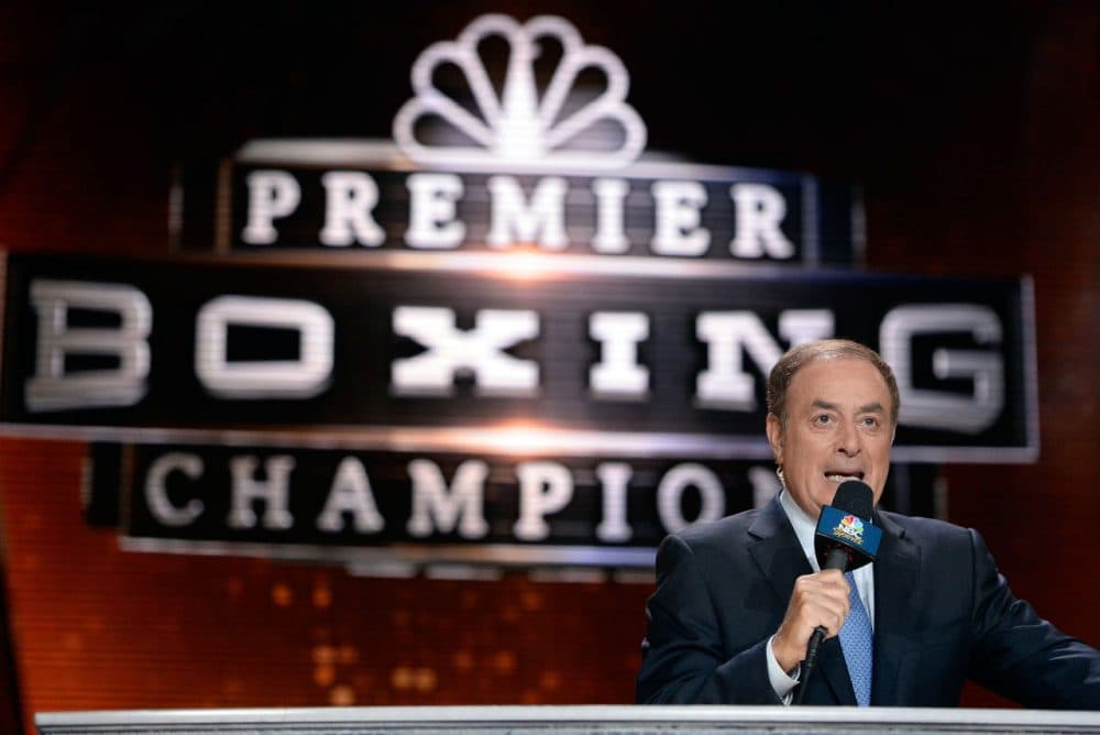 There has only been one play-by-play commentator to broadcast all four major sports championships: Al Michaels. In over 40 years of bradcasting he has covered the Super Bowl, World Series, Stanley Cup Final, and NBA Finals. (Harry How/Getty Images)