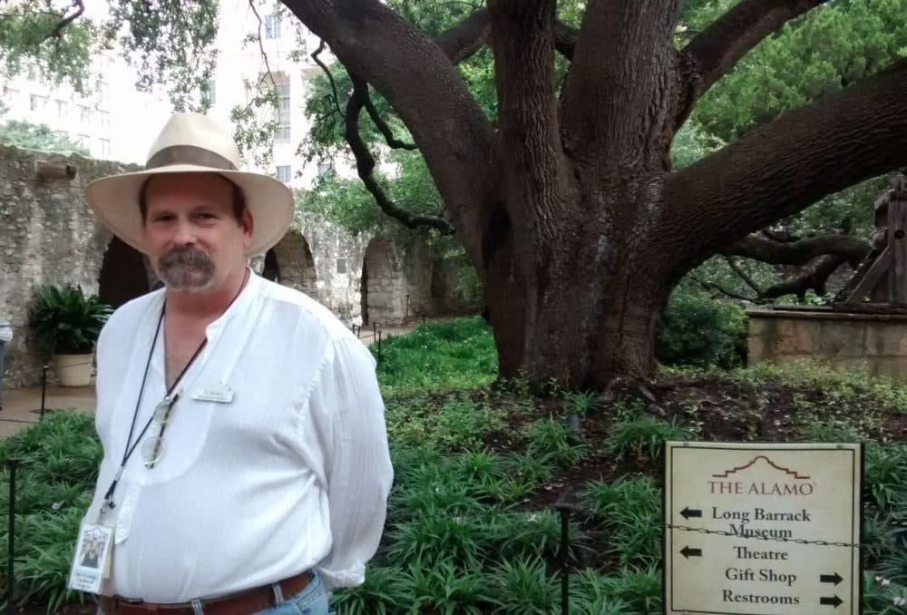 Bruce Winders is curator and historian at the Alamo. (Jill Ryan/Here &amp; Now)