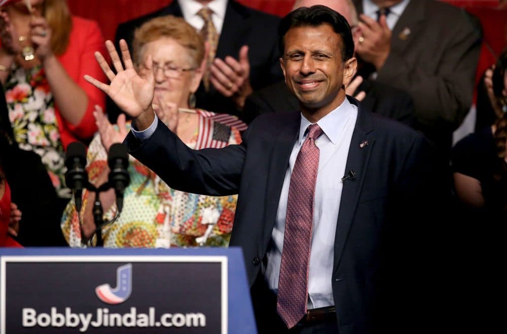 Louisiana Governor Bobby Jindal announces his candidacy for the 2016 Presidential nomination during a rally a the Pontchartrain Center on June 24, 2015 in Kenner, Louisiana. (Sean Gardner/Getty Images)