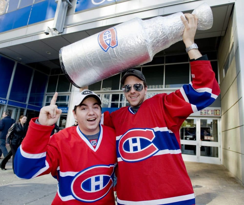 The only Stanley Cup Montreal Canadiens fans have been able to hold is one made out of tinfoil. The Habs haven't taken home the Cup since 1993, the last time the Cup was won by a Canadian team. (Graham Hughes/AP)