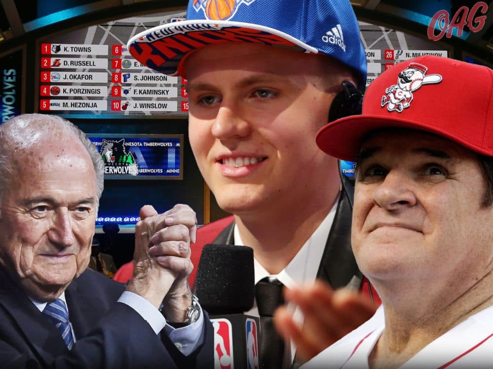 FIFA President Sepp Blatter may not resign, the Knicks took a project in this year's draft and there's new evidence about Pete Rose's gambling problem. (Getty Images)