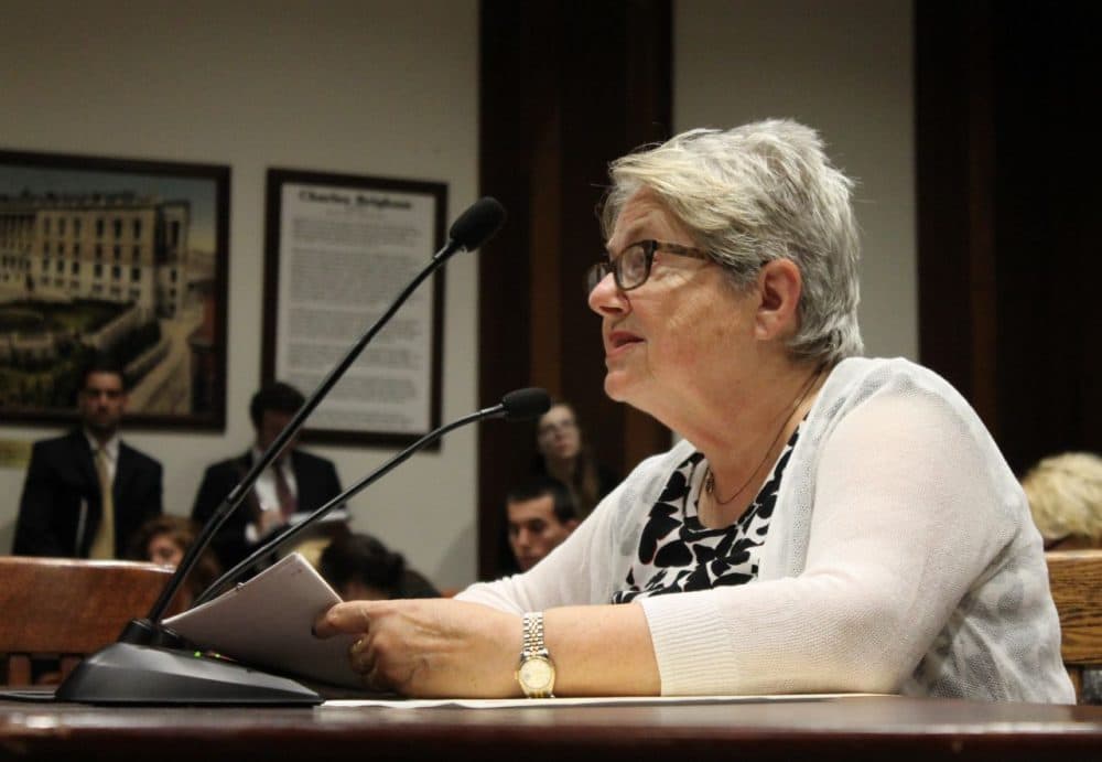Rep. Kay Khan asked members of the Financial Services Committee on Tuesday to include eating disorders as a biological illness, requiring insurance companies to provide full coverage. (Sam Doran/SHNS)