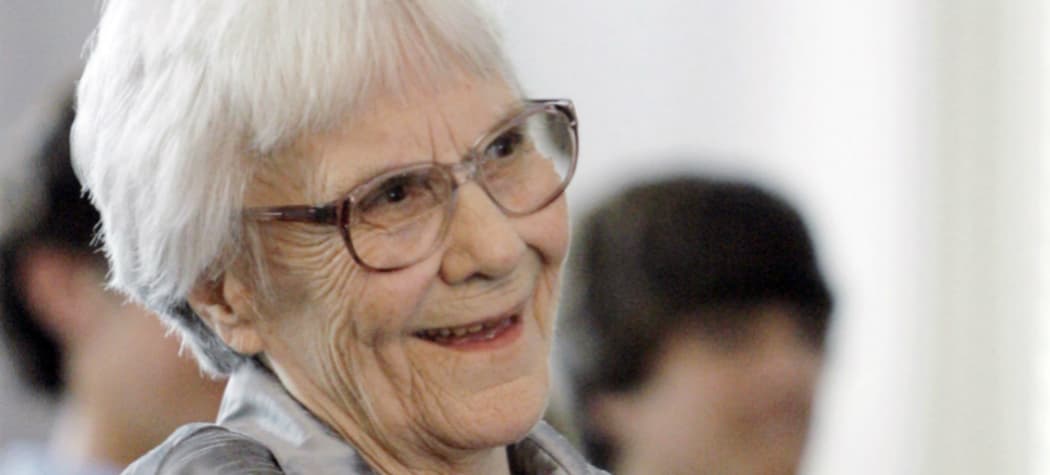 In this Aug. 20, 2007, photo, “To Kill A Mockingbird” author Harper Lee smiles during a ceremony honoring the four new members of the Alabama Academy of Honor, at the state Capitol in Montgomery, Ala. (Rob Carr/AP)