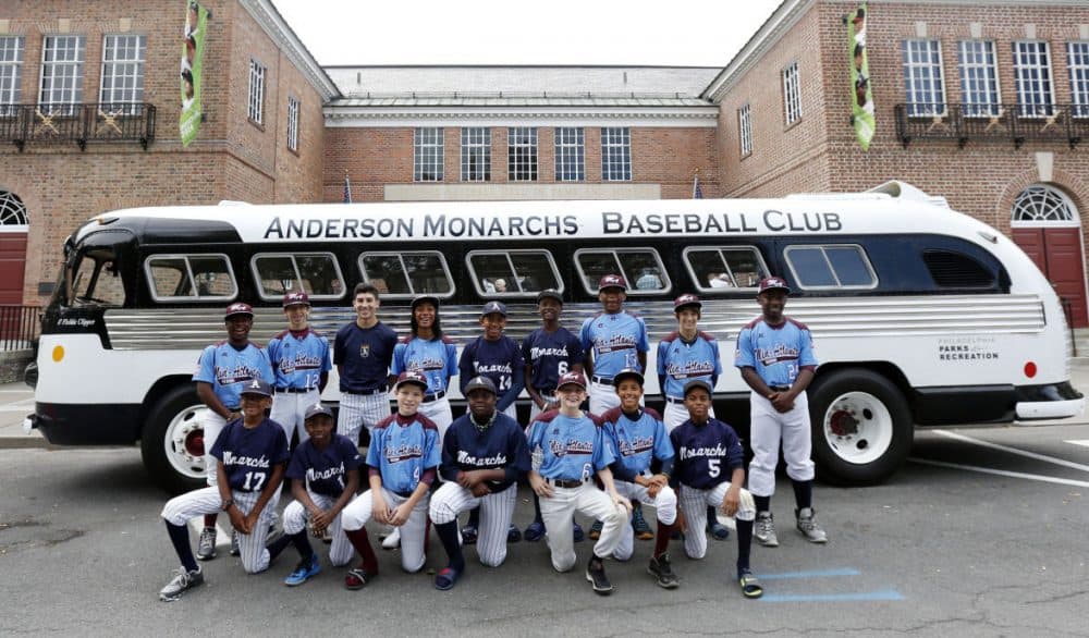 Mo'ne Davis and the Anderson Monarchs visited 21 cities on their bus tour, including the Baseball Hall of Fame in Cooperstown, New York. (Mike Groll/AP)