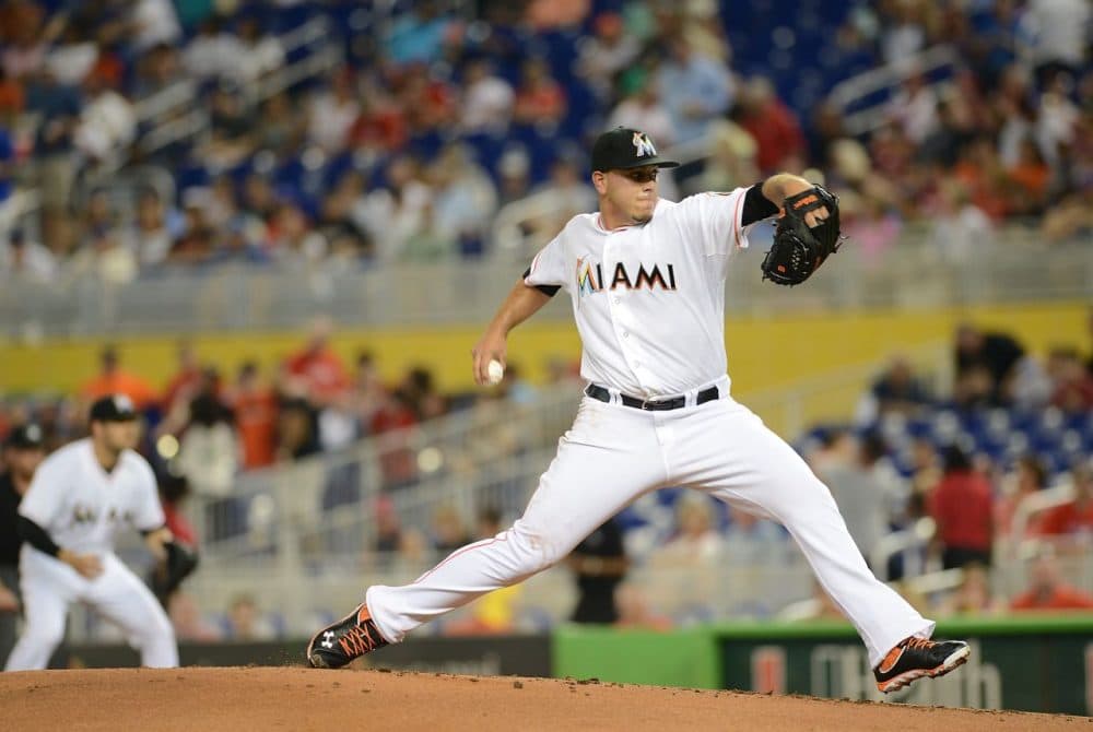 Jose Fernandez has been perfect at Marlins Park in Miami. But away from South Beach, the righty has struggled. (Jason Arnold/Getty Images)