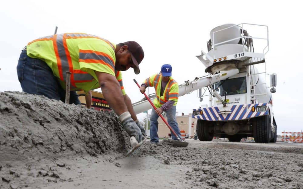 Road construction in Detroit in May. (Paul Sancya/AP)
