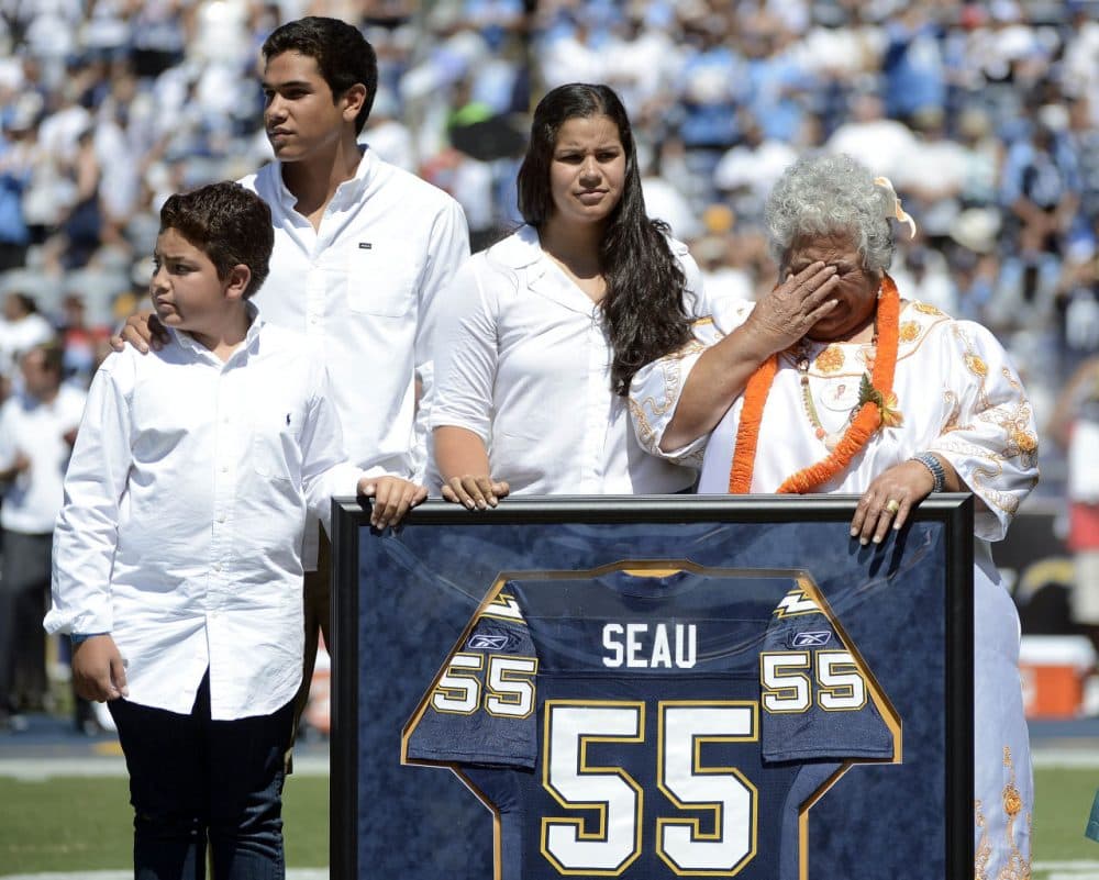 The family of Junior Seau in 2012. (Donald Miralle/Getty Images)