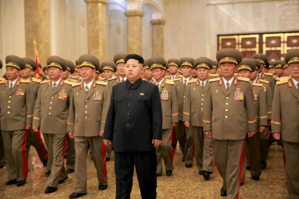 North Korean leader Kim Jong Un is pictured during the 62nd anniversary of the end of the Korean War in this undated photo released by North Korea's Korean Central News Agency (KCNA) in Pyongyang on July 27, 2015. (KCNA)